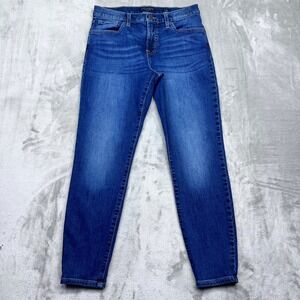 Lucky Brand Mid Rise Ava Ankle Skinny Jeans Sz 8/29 Fit 28" Denim Stretch Grunge